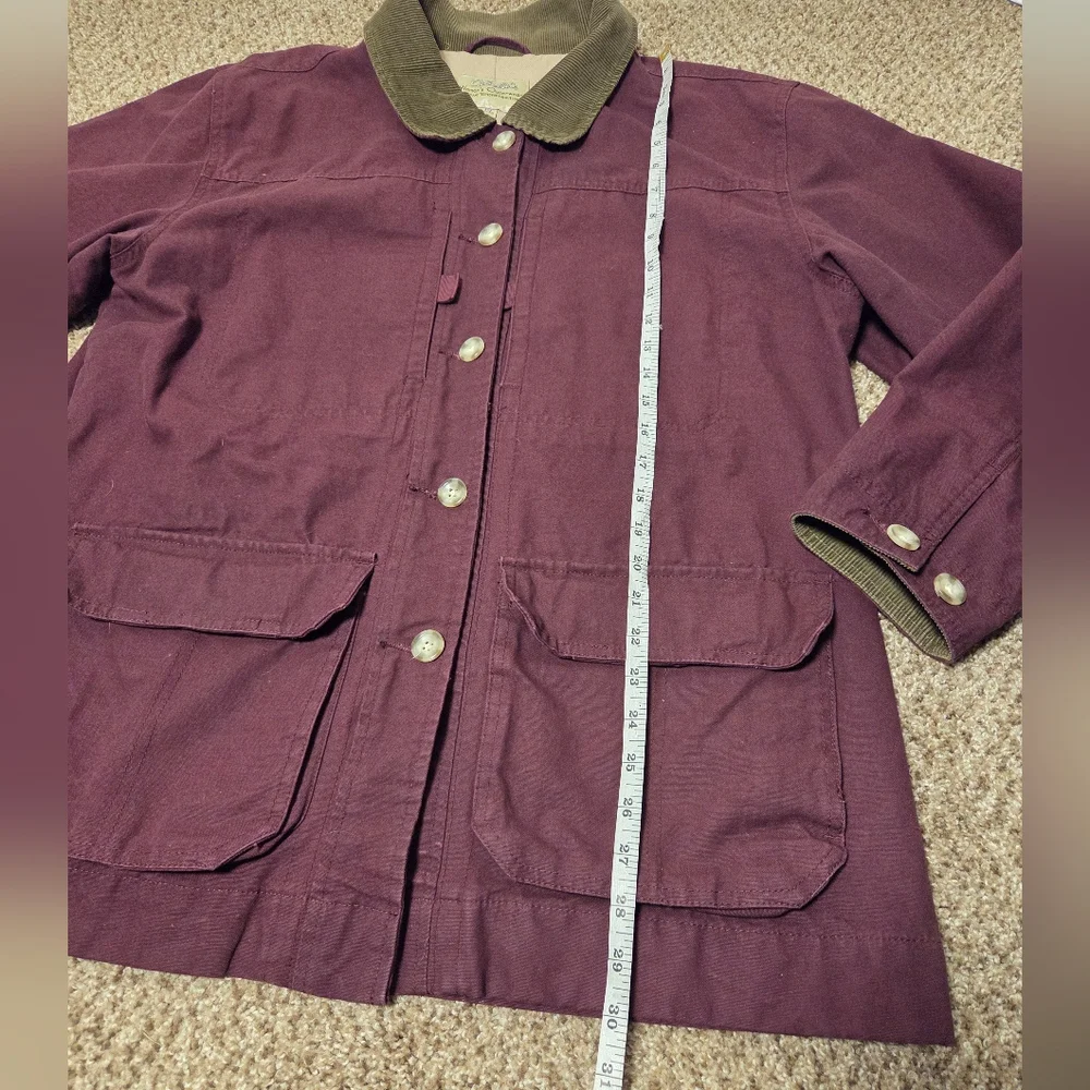 Cabela's Women's Canvas Chore Jacket Coat Corduroy Farm Barn Western Size XL Red - Picture 3 of 10
